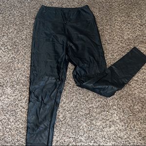 Pleather pants